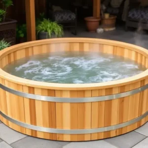Family Wood Fired Tub